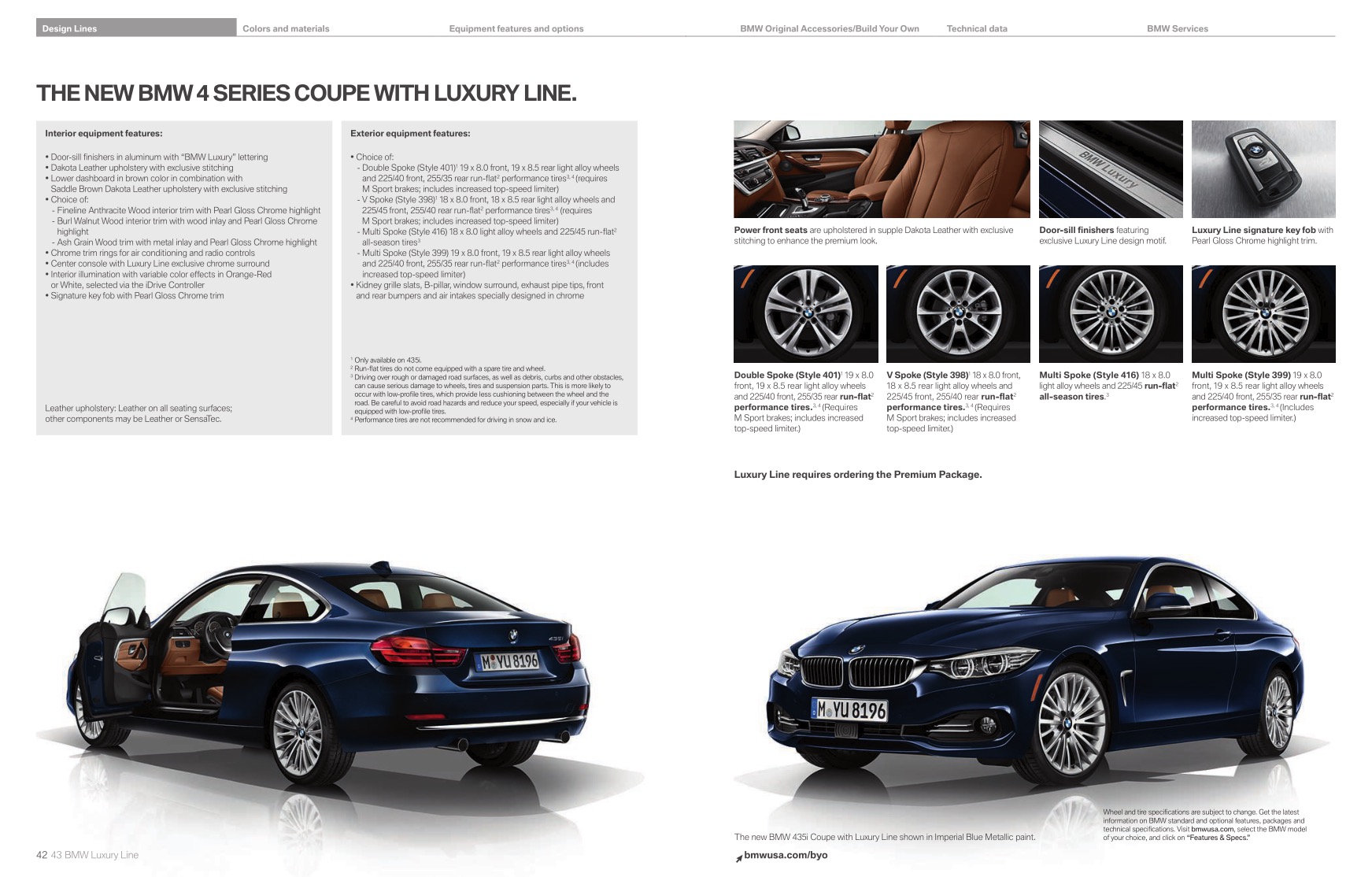 2014 BMW 4-Series Brochure Page 2